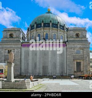 Di fronte a nord di St Cattedrale di Blasius a Sankt Blasien, Foresta Nera, Baden-Wurttemberg, Germania, Europa, Un edificio e un capolavoro del classicismo. Foto Stock