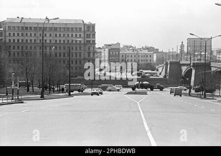 Vista da Mosca, aprile 1976 Foto Stock