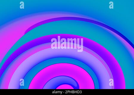 Sfondo colorato astratto con forme di colore fluido arancione, blu e viola - illustrazione stock Foto Stock