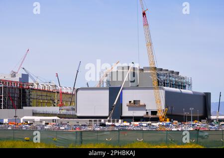 Phoenix, Arizona - Marzo 08 2023: Costruzione in corso della Taiwan Semiconductor Manufacturing Company (TSMC) wafer Fab 21 a North Phoenix. Foto Stock