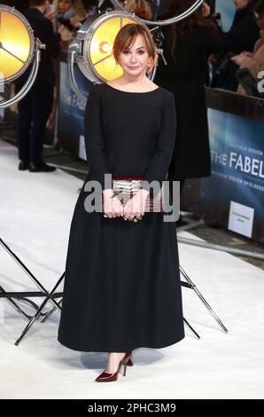 Londra, Regno Unito. 18th Jan, 2023. Kristie Macosko Krieger partecipa alla Premiere britannica di 'The Fabelmans' al Curzon Mayfair di Londra. (Foto di Fred Duval/SOPA Images/Sipa USA) Credit: Sipa USA/Alamy Live News Foto Stock