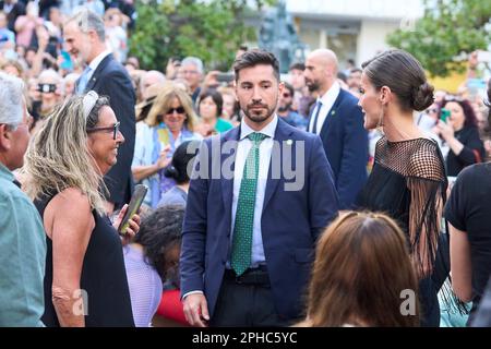 Cadice, Andalusia, Spagna. 27th Mar, 2023. La regina Letizia di Spagna partecipa al Concerto 'tempo de Luz' al Gran Teatro Falla il 27 marzo 2023 a Cadice (Credit Image: © Jack Abuin/ZUMA Press Wire) SOLO PER USO EDITORIALE! Non per USO commerciale! Credit: ZUMA Press, Inc./Alamy Live News Foto Stock