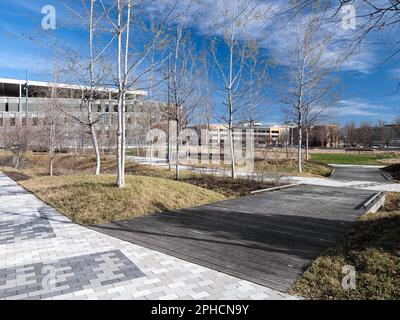 Panorama del centro di distribuzione Cummins Indy Foto Stock