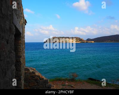 Spinalonga, Creta, Mar Mediterraneo, Viaggi Grecia Foto Stock