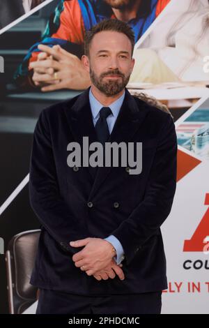 Los Angeles, California. 27th Mar, 2023. Ben Affleck alla prima mondiale DI AIR al Regency Village Theatre di Los Angeles, California, il 27 marzo 2023. Credit: Faye Sadou/Media Punch/Alamy Live News Foto Stock