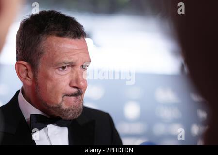 Madrid, Spagna. 27th Mar, 2023. Antonio Banderas partecipa alla fotocellula Talía Awards al Teatro Español di Madrid. (Foto di Atilano Garcia/SOPA Images/Sipa USA) Credit: Sipa USA/Alamy Live News Foto Stock