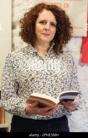 Madrid, Spagna. 27th Mar, 2023. Maggie o'Farrell durante la presentazione del suo nuovo romanzo ''il ritratto sposato'' a Madrid. Marzo 27, 2023 Spagna (Foto di Oscar Gonzalez/NurPhoto) Credit: NurPhoto SRL/Alamy Live News Foto Stock