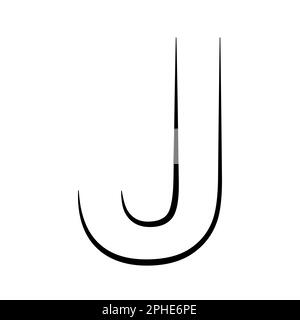 Logo lettera j icona asse alfabeto logotipo j emblema Illustrazione Vettoriale