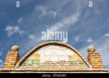 Cimitero storico vicino a Kysyl Oi, Kirghizistan Foto Stock