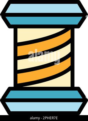 Icona del filtro per la pulizia dell'acqua. Contorno acqua filtro pulizia icona vettoriale per web design isolato su sfondo bianco piatto Illustrazione Vettoriale