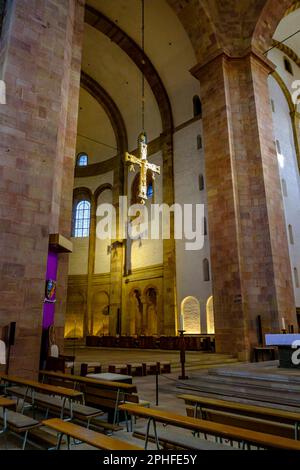 La Cattedrale Imperiale di Speyer, Renania-Palatinato, Germania, chiamata anche Cattedrale di Speyer. Foto Stock