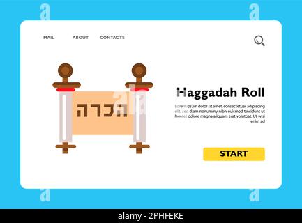 Icona di Haggadah Roll Illustrazione Vettoriale