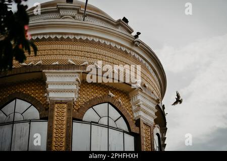 La centenaria Città Vecchia di Kashgar si trova nel centro di Kashgar. E' un classico rappresentante della cultura di Kashgar e Uyghur. Foto Stock