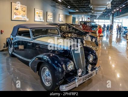 Auto nel Museo dell'Automobile di Tampa Bay a Pinellas Par Florida USA Foto Stock