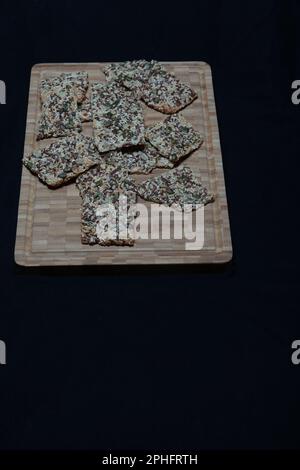 Pane croccante con semi Foto Stock