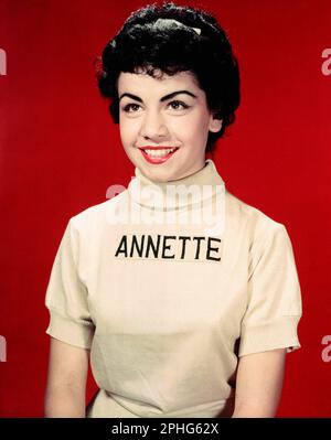 ANNETTE FUNICELLO nel MICKEY MOUSE CLUB (1955), diretto da SIDNEY MILLER. Credit: WALT DISNEY PRODUCTIONS / Album Foto Stock