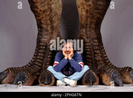 STEVEN SPIELBERG in JURASSIC PARK (1993), diretto da STEVEN SPIELBERG. Credit: AMBLIN/UNIVERSAL / Album Foto Stock