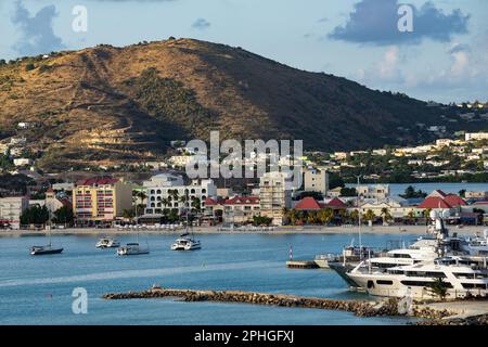 Philipsburg porrt, St. Maarten, Caraibi del Sud , Foto Stock
