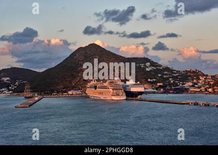 Philipsburg porrt, St. Maarten, Caraibi del Sud , Foto Stock