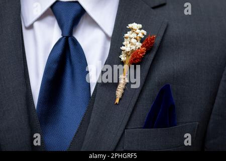 Spilla Per Cravatta Con Cristallo Bluette - Made In Italy, Perfetta Per Sposi, Anallergica - Foto 4