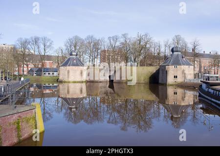 Porta spagnola chiamata anche Spanjaardsgat a Breda nei Paesi Bassi Foto Stock