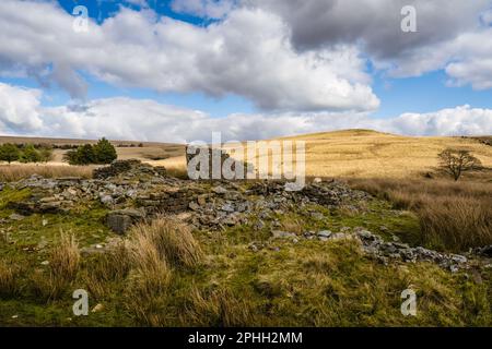 White Coppice, Great Hill e Anglezarke Circular è un percorso di 9,2 km situato vicino a Chorley, Lancashire, Inghilterra, che presenta un lago ed è valutato Foto Stock