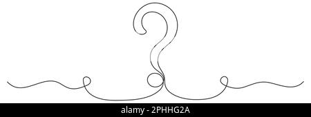 Puzzle linea art.. Pezzi di seghetto alternativo disegno continuo a una linea. isolato su bianco. Illustrazione Vettoriale