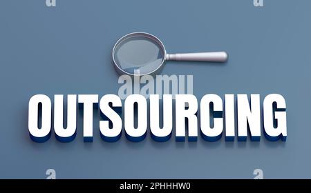 ricerca in outsourcing Foto Stock