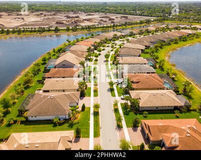 Foto aeree quartieri in vero Beach Florida Stati Uniti d'America Foto Stock