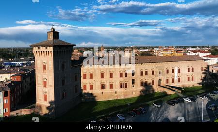 Il castello di Boiardo, chiamato anche Rocca di Scandiano o castello di Scandiano. Scandiano, Reggio Emilia, Emilia Romagna, Italia Foto Stock