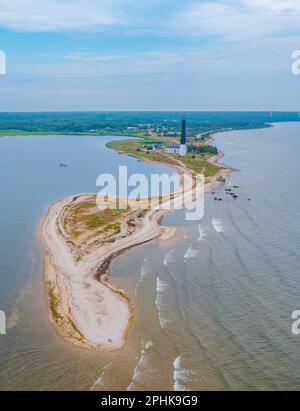 Faro della penisola di Sorve in Estonia. Foto Stock