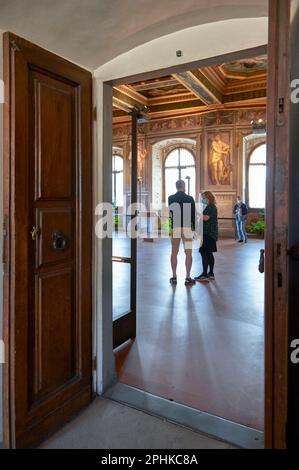 Visita del Palazzo Vecchio a Firenze Foto Stock