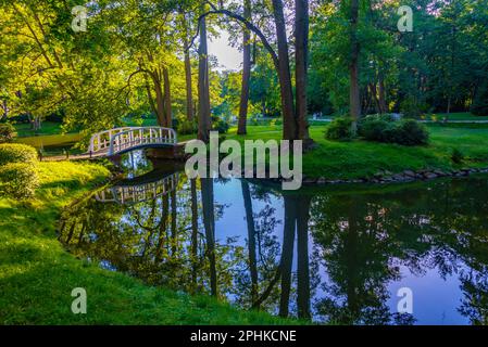 Paesaggio naturale del parco Palanga in Lituania. Foto Stock