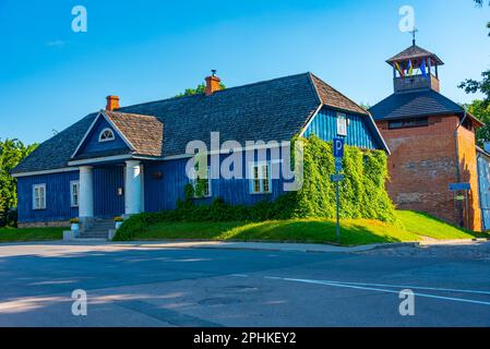 Ex stazione postale imperiale russa a Trakai, Lituania. Foto Stock