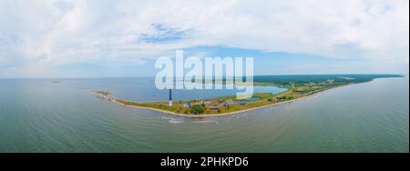 Faro della penisola di Sorve in Estonia. Foto Stock