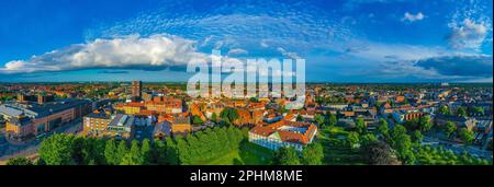 Veduta aerea del castello di Odense slot in Danimarca. Foto Stock