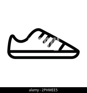Shoes Vector Thick Line icona per uso personale e commerciale. Foto Stock