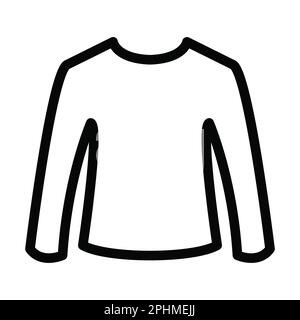 Icona Sweater Vector Thick Line per uso personale e commerciale. Foto Stock