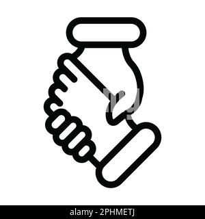 Guida icona linea spessa vettore per uso personale e commerciale. Foto Stock