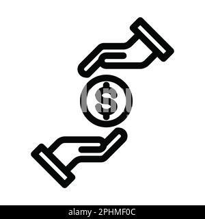 Icona linea spessa vettore ALMS per uso personale e commerciale. Foto Stock