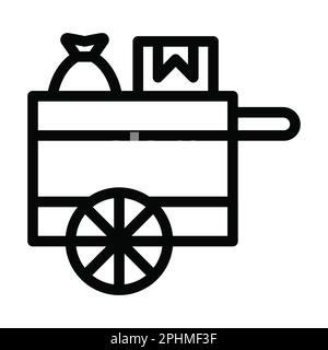 Icona Scavenger Vector Thick Line per uso personale e commerciale. Foto Stock