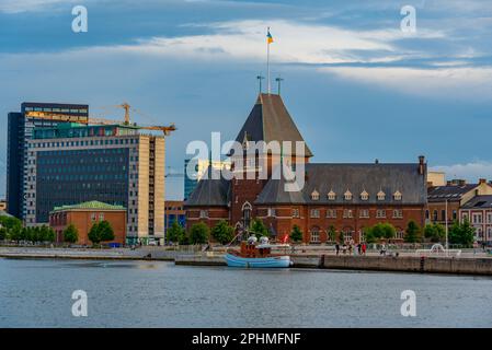 Casa Toldboden ad Aarhus, Danimarca. Foto Stock