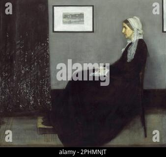 Ritratto della Madre dell'artista (Madre di Whistler), dipinto in olio su tela di James Abbott McNeill Whistler, 1871 Foto Stock