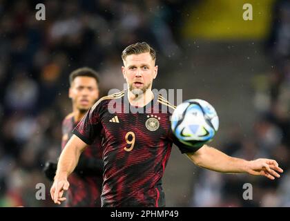 Niclas FUELLKRUG (Fullkrug)(GER) azione, calcio Laenderspiel, amichevole partita, Germania (GER) - Belgio (bel) 2: 3, il 28th marzo 2023 a Koeln/Germania. Foto Stock