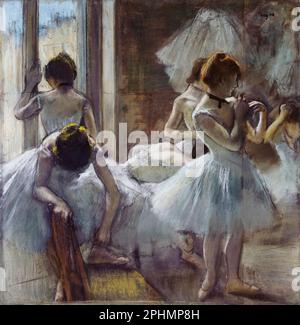 Edgar Degas, ballerini, pittura pastello, 1884-1885 Foto Stock