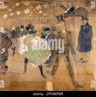 Henri de Toulouse-Lautrec, Pannelli per la Baraque de la Goulue, presso la Foire du Trône di Parigi, pittura in olio su tela, 1895 Foto Stock
