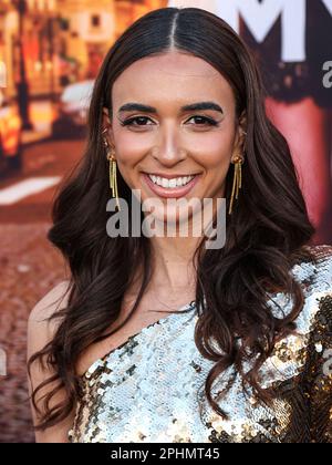 Westwood, Stati Uniti. 28th Mar, 2023. WESTWOOD, LOS ANGELES, CALIFORNIA, USA - 28 MARZO: Monica Mamudo arriva alla Los Angeles Premiere del "Murder Mystery 2" di Netflix, tenutasi presso il Regency Village Theatre il 28 marzo 2023 a Westwood, Los Angeles, California, Stati Uniti. (Foto di Xavier Collin/Image Press Agency) Credit: Image Press Agency/Alamy Live News Foto Stock