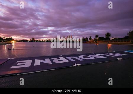 Melbourne, Victoria, Australia. 29th Mar, 2023. MELBOURNE, AUSTRALIA - MARZO 29: Atmosfera al Gran Premio di Formula 1 Australiano 2023 il 29th Marzo 2023 (Credit Image: © Chris Putnam/ZUMA Press Wire) SOLO PER USO EDITORIALE! Non per USO commerciale! Foto Stock