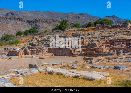 Palazzo Minoico di Zakros a Creta, Grecia. Foto Stock