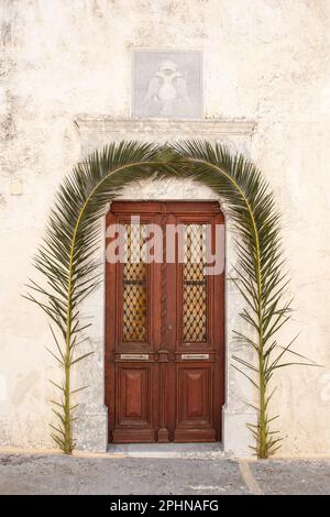 L'appartato monastero di Preveli nella zona di Rethymnon di Creta, Grecia. Foto Stock